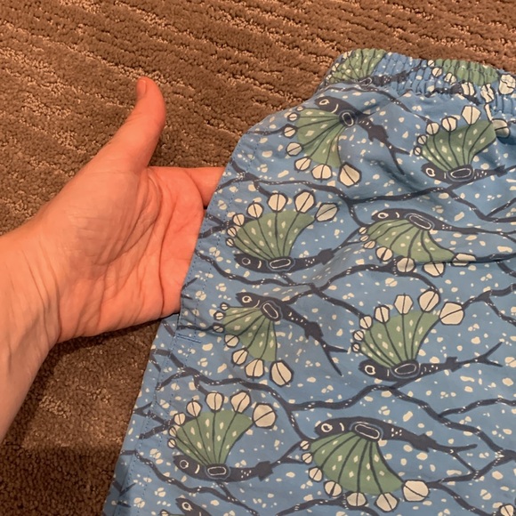 Patagonia Mens Baggies Swim Trunks In Hexy Fish Radar Blue Size Large - Picture 8 of 8